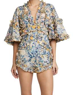 aliceMcCaLL Choose Me Playsuit Gold Bloom size 6 for rent on The Volte - image 1