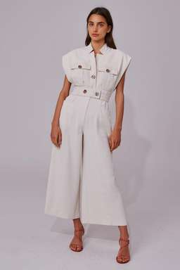C/MEO Collective Consistent Jumpsuit White Size XS for rent on The Volte - image 1