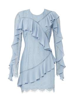Keepsake the Label Better Days Long Sleeve Lace Dress Blue Size AU 6 for rent on The Volte - image 6