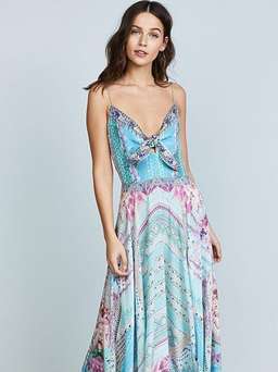 Camilla Garden State Long Dress With Tie Front Size 14 for rent on The Volte - image 5