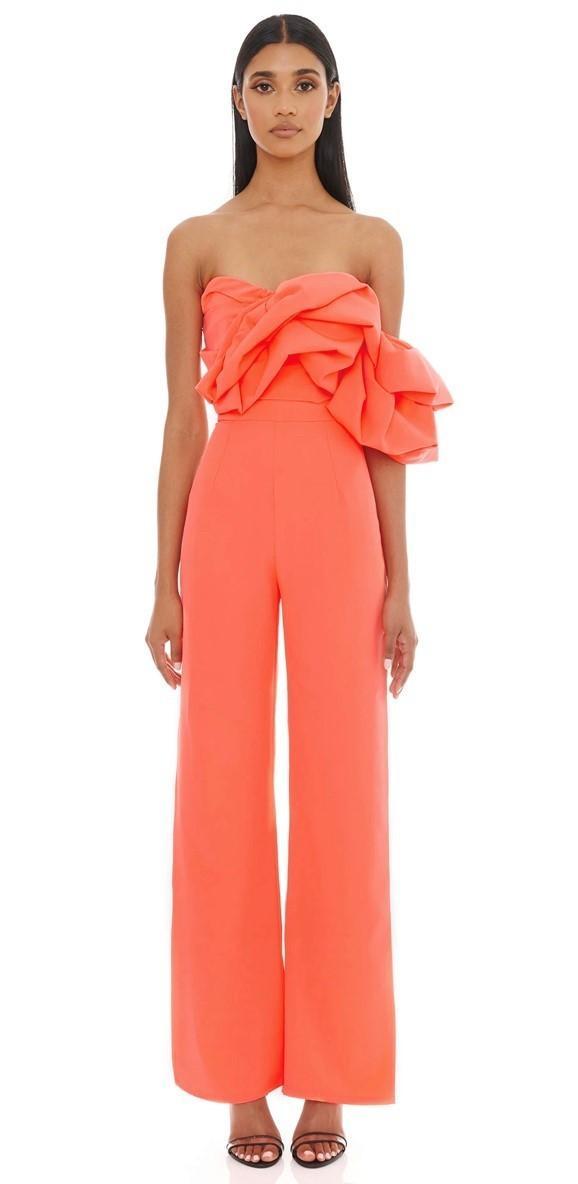 Eliya The Label Layla Pantsuit Orange Size 12 for rent on The Volte - main image