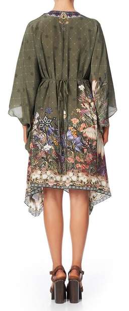 Camilla ‘Watchful Wings’ short kaftan Free size