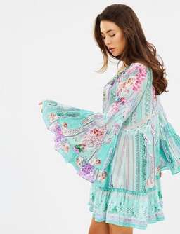 Camilla 'Garden State' A Line Frill Dress Size XL