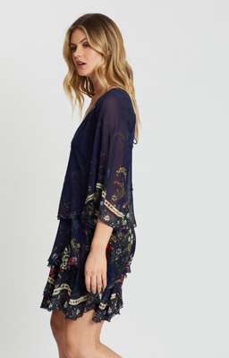 Camilla Wings in Arms Layered Frill Short Dress Print Size 12 for rent on The Volte - image 6