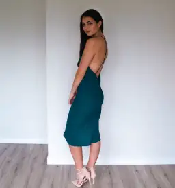 Maurie & Eve Sunrise Dress Teal Green