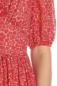 YB J'aime Geranium Silk Chelsea Dress size 10 for rent on The Volte - main image