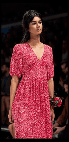 YB J'aime Geranium Silk Chelsea Dress size 10 for rent on The Volte - image 2