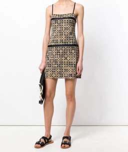 Chanel Logo Coin Medallion Dress Print Size 8