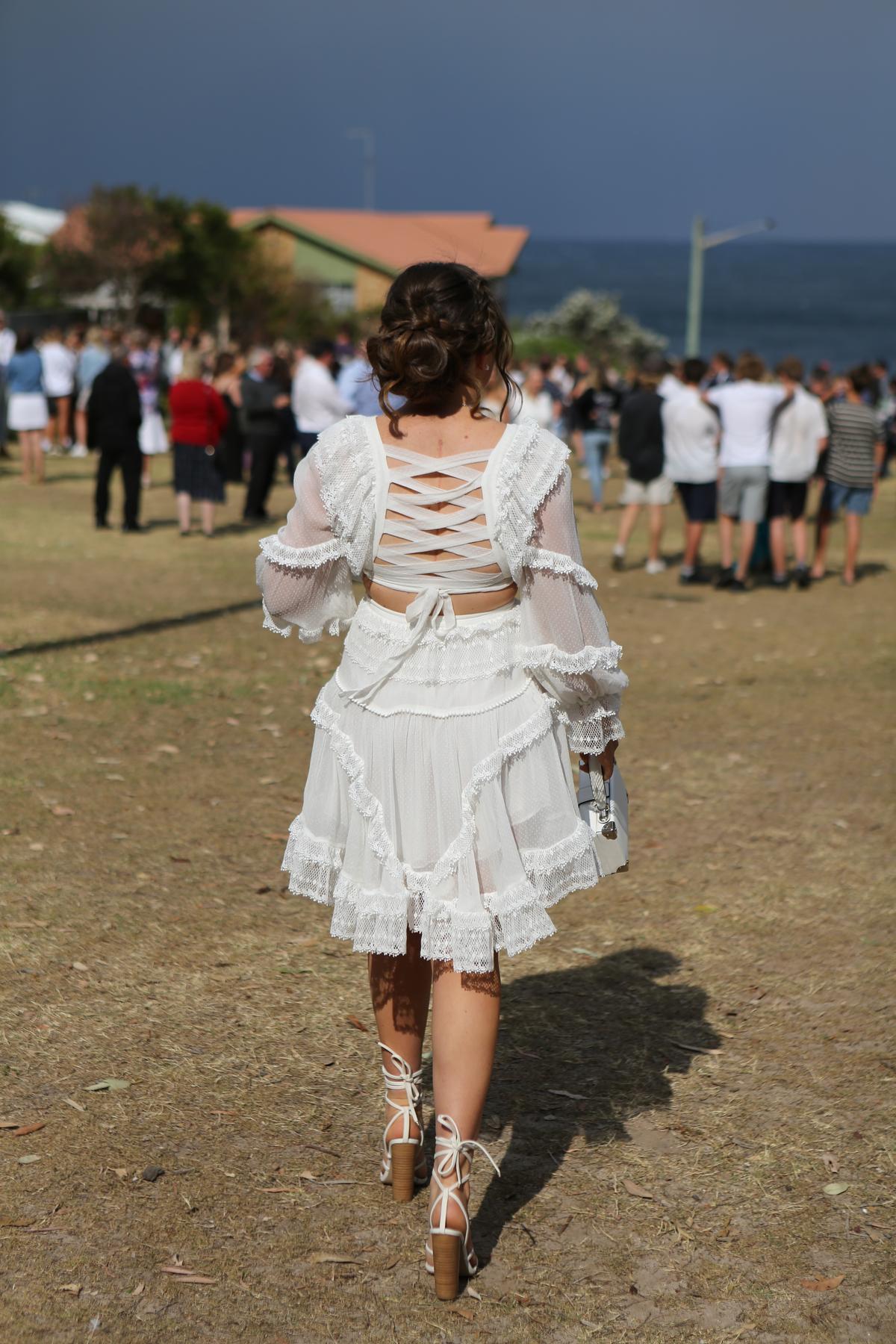 Zimmermann Suraya Cut Out Dress Ivory Size 8 - Image 3