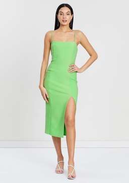 Bec & Bridge Missy Midi Dress Green Size 12 for rent on The Volte - image 1