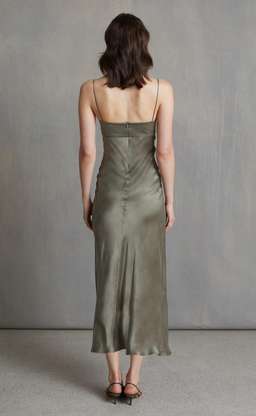 Bec & Bridge, Classic silk tie midi dress, size 12 for rent on The Volte - image 2