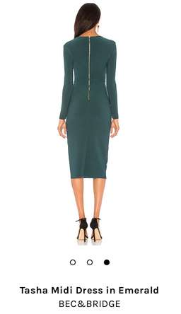Tasha Midi Dress in Emerald for rent on The Volte - image 3