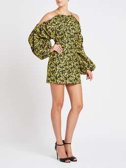 Camilla and Marc Monet Mini Dress Print Yellow Size 8 for rent on The Volte - image 2