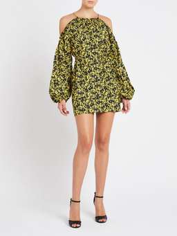 Camilla and Marc Monet Mini Dress Print Yellow Size 8 for rent on The Volte - image 1