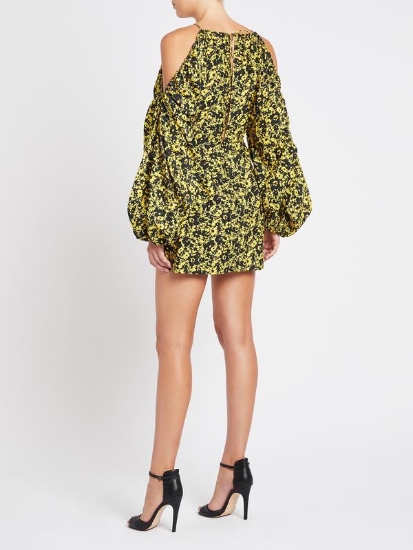 Camilla and Marc Monet Mini Dress Print Yellow Size 8 for rent on The Volte - main image