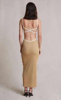 Bec & Bridge Coyote Midi Dress Cream Size 6 for rent on The Volte - image 2