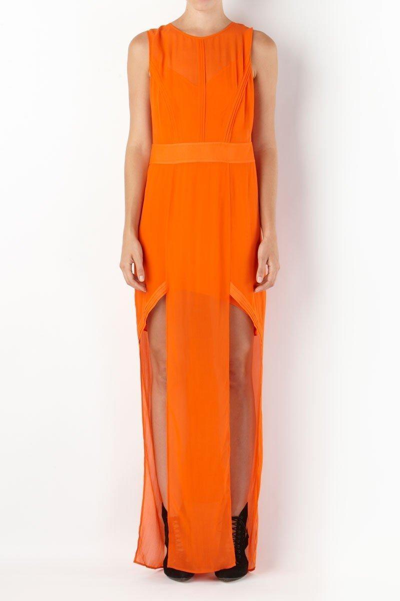 Sass and Bide Sheers Orange Silk Dress Size 10 - Image 1