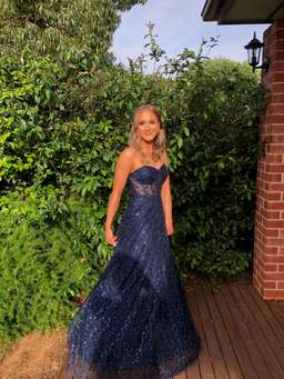 Jadore Kristie Gown Navy Size 8