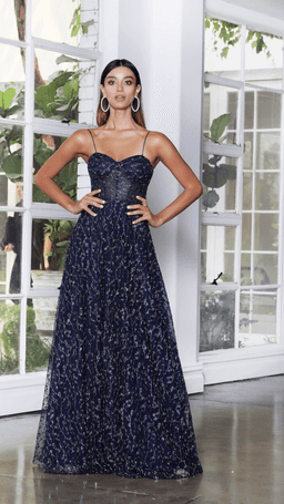 Jadore Kristie Gown Navy Size 8