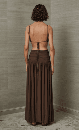 Bec & Bridge Minx Midi Dress Brown Size 8 for rent on The Volte - image 2