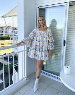 Aje L'Espirit Mini Dress Print Size 14 for rent on The Volte - image 3