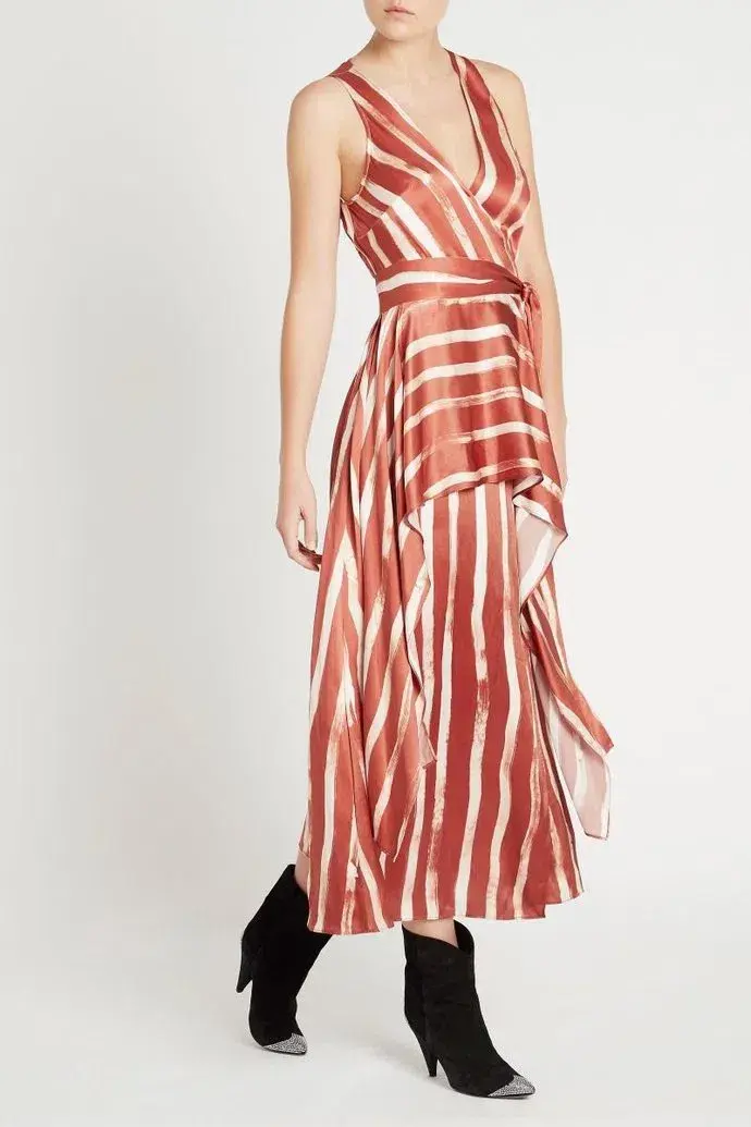 Sass and Bide Earn Your Stripes Dress Print Size 6 for rent on The Volte - main image