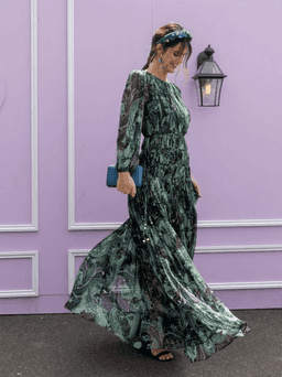 Thurley Delta Gown Green Size 10 for rent on The Volte - image 4