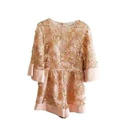 Alice McCall Rose Gold Lace Playsuit Pink Size 6