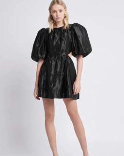 Aje Relic Beaded Mini Dress Black Size 14