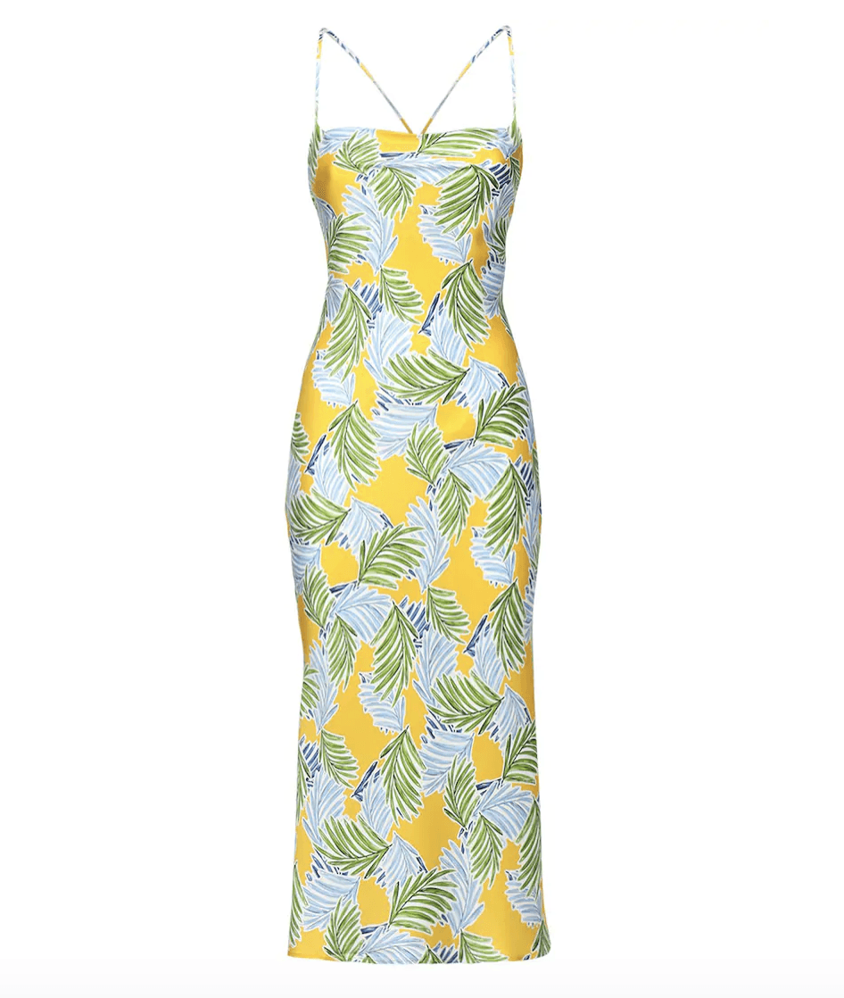 Bec and Bridge Palm Paradise Midi Dress Print Size 14 - Image 2