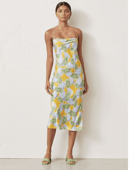 Bec and Bridge Palm Paradise Midi Dress Print Size 14 for rent on The Volte - image 1
