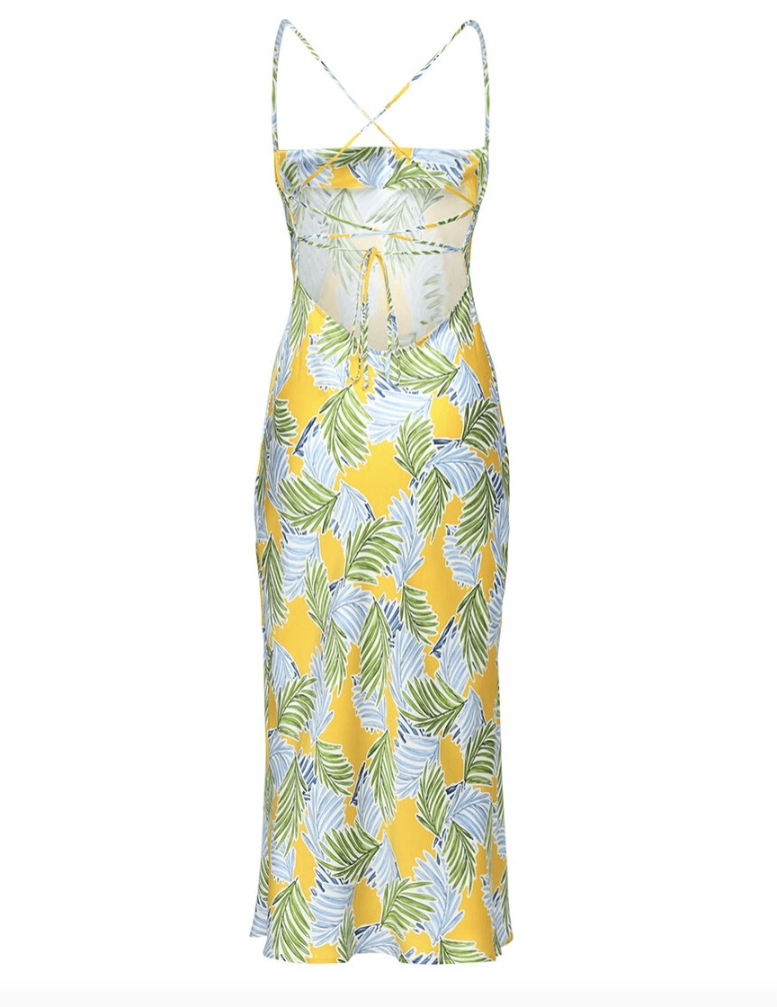 Bec and Bridge Palm Paradise Midi Dress Print Size 14 - Image 3