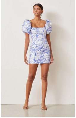 Bec & Bridge Banana Leaf Dress Print Size 8