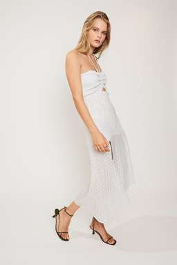 Suboo Verse Shirred Strapless Dress White Size 6 for rent on The Volte - image 2