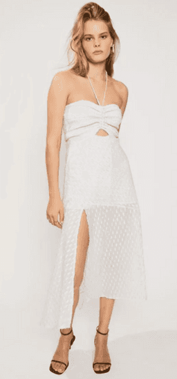 Suboo Verse Shirred Strapless Dress White Size 6 for rent on The Volte - image 3