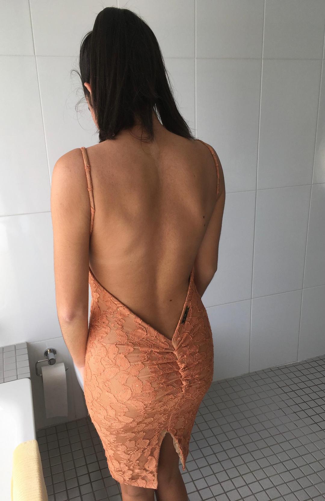 Amy Taylor Fire Up Dress Orange Size 8 for rent on The Volte - main image