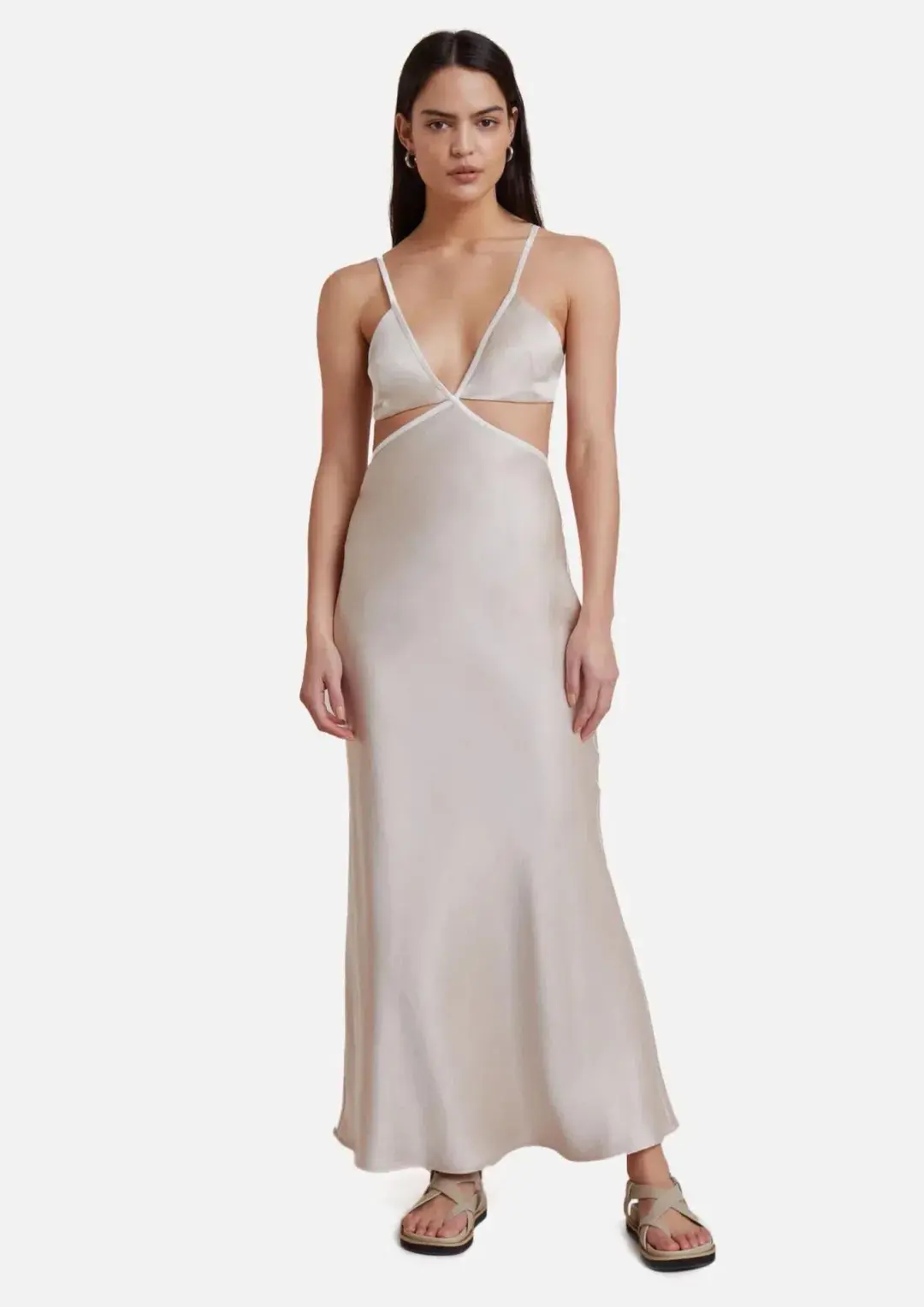 Bec & Bridge Veronique Maxi Dress Sand Size 8 for rent on The Volte - main image