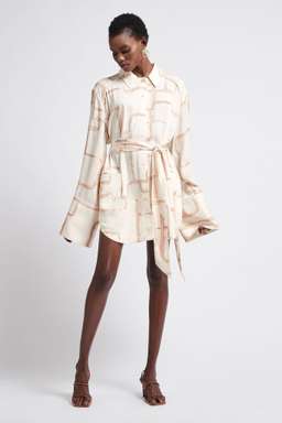 Aje L Espirit Shirt Dress Print Size 6 for rent on The Volte - image 1