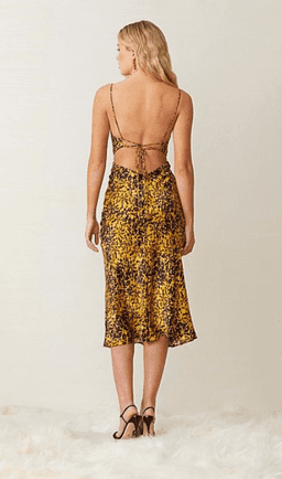 Bec & Bridge Turtle Rock Midi Dress Print Size 6