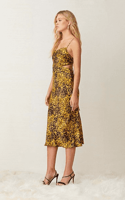 Bec & Bridge Turtle Rock Midi Dress Print Size 6