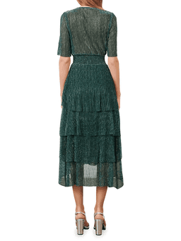 Maje Ruffine Dress Green Size 14 for rent on The Volte - image 3