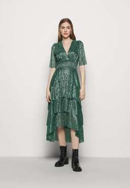 Maje Ruffine Dress Green Size 14 for rent on The Volte - image 2