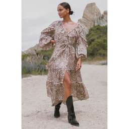 Spell Leopard Ada Gown Print Size 12 for rent on The Volte - image 3