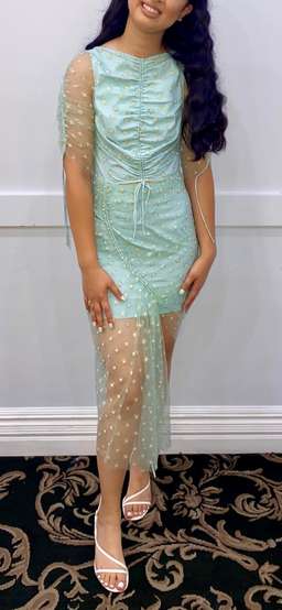 Alice McCall Peppermint Stardust Midi Dress Size 8