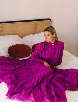 Aje Run Free Maxi Dress Pink Size 8 for rent on The Volte - image 1