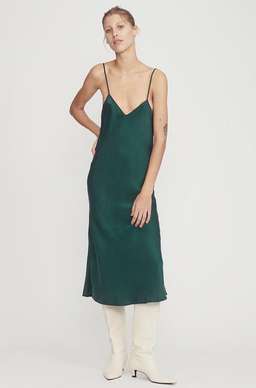 Silk Laundry 90’s Slip Dress Green Size 8 for rent on The Volte - image 1