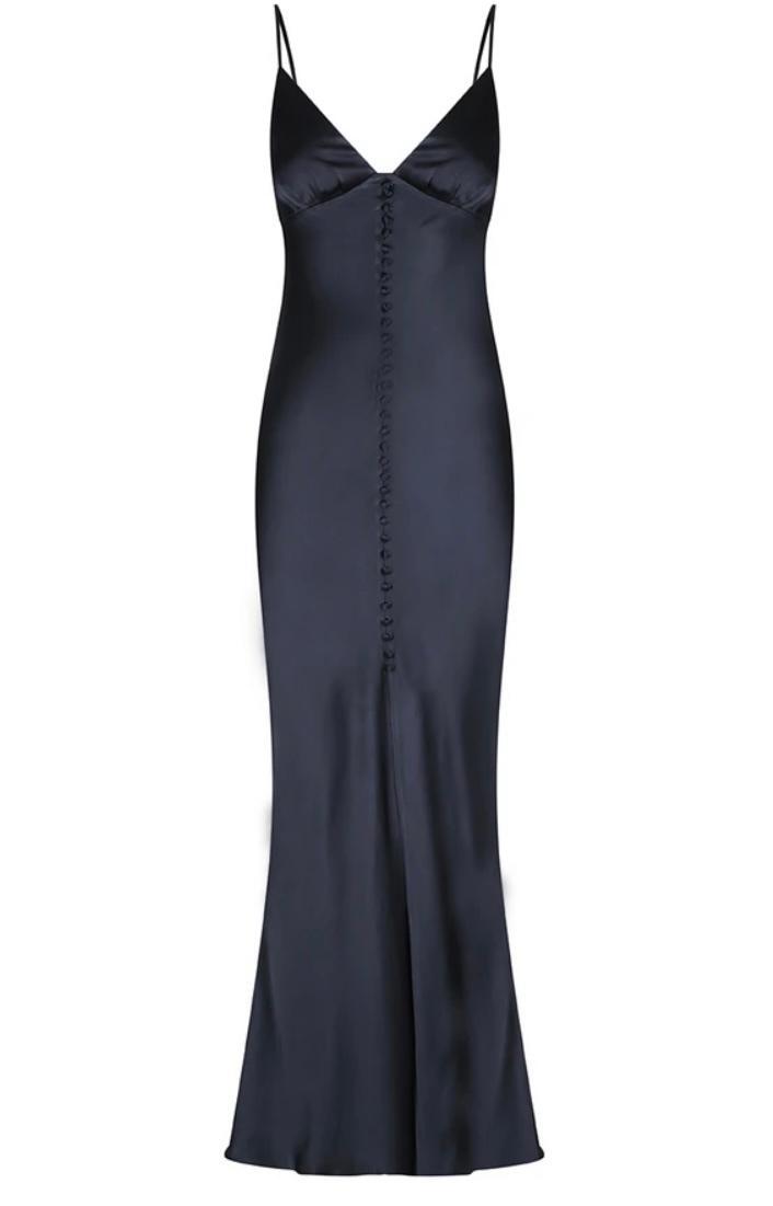 Shona Joy La Lune Bias Slip Dress Navy Size 14 for rent on The Volte - main image