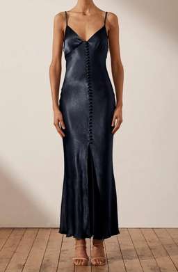 Shona Joy La Lune Bias Slip Dress Navy Size 14 for rent on The Volte - image 1