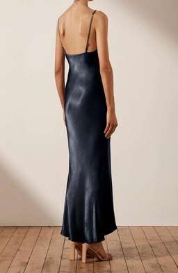 Shona Joy La Lune Bias Slip Dress Navy Size 14 for rent on The Volte - image 2