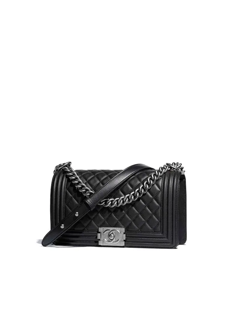 Chanel Boy Handbag Black for rent on The Volte - main image